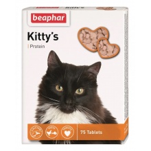 BEAPHAR Kitty's + Protein вітамінізовані ласощі для кішок, з протеїном