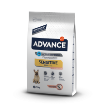 Advance ADULT Mini Sensitive Едванс для собак міні порід з чутливим травленням лосось та рис