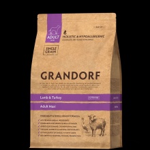 Grandorf DOG LAMB & TURKEY MAXI Грандорф ягня з індичкою корм для великих порід собак