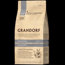 Grandorf Cat ADULT STERILIZED Rabbit&Rice КРОЛИК З РИСОМ корм для стерилізованих кішок