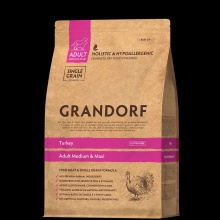 Grandorf DOG LAMB & TURKEY MED & MAXI - Грандорф корм для дорослих собак середніх порід