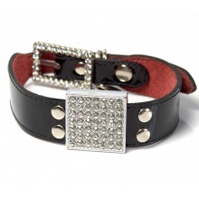 Jet Black Shiboo ЕЛІТ (Elite), срібло, нашийник для собак, чорний, 40 см/2,5 см Jet Black Shiboo ЕЛІТ (Elite), срібло, нашийник для собак, чорний, 40 см/2,5 см