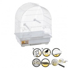 Karlie-Flamingo (Карли-Фламинго Джамбо) JAMBI клетка для птиц (канарейки), металл, белый Karlie-Flamingo (Карли-Фламинго Джамбо) JAMBI клетка для птиц (канарейки), металл, белый