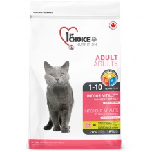1st Choice Adult Indoor Vitality Chicken ФЕСТ ЧОЙС КУРИЦЯ ВІТАЛІТІ сухий корм для котів