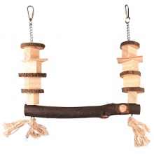 Flamingo Kurby Swing ФЛАМИНГО КАРБИ деревянные качели, игрушка для крупных попугаев