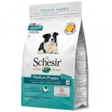 Schesir Dog Medium Puppy ШЕЗИР ЦУЦЕНЯ СЕРЕДНІХ КУРКА сухий монопротеїновий корм для цуценят середніх порід