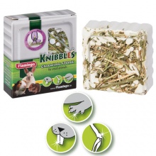 Karlie-Flamingo (Карли-Фламинго) KNIBBLES ALFALFA минеральный камень для грызунов с люцерной, для гигиены зубов, 70г