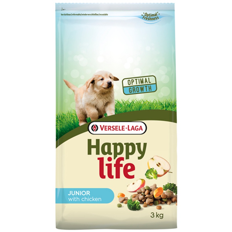 Happy Life Junior Chicken сухий корм з куркою для цуценят всіх порід