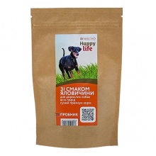 Happy Life Adult Beef сухой корм с говядиной для взослых собак всех пород