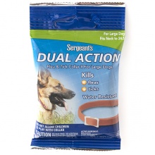 SENTRY Sergeants Dual Action СЕРЖАНТС ДУАЛ ЕКШЕН ПОДВІЙНА ДІЯ нашийник від бліх та кліщів для собак великих порід, L, до 62 см