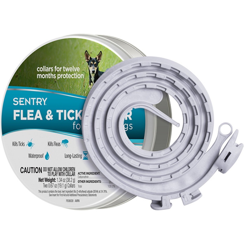 SENTRY Flea&Tick Small СЕНТРІ нашийник від бліх та кліщів для собак малих порід, 6 місяців захисту, 36 см