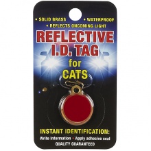 Coastal ID Tag медальон для адреса на ошейник светоотражающий, для котов