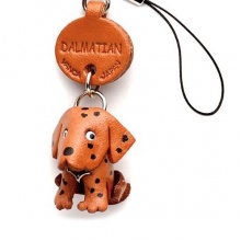 Vanca ДАЛМАТИНЕЦЬ, 3D брелок, натуральна шкіра на мобільний телефон