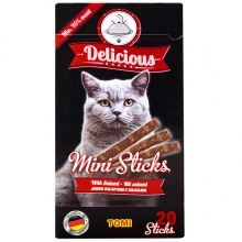 TOMi Delicious Mini Sticks Salame ТОМІ ДІЛИШЕ САЛЯМИ ласощі для котів