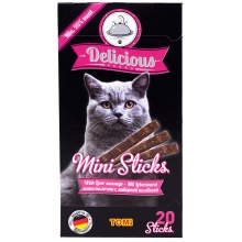 TOMi Delicious Mini Sticks Liver Sausage ТОМІ ДІЛИШЕ ЛІВЕРНА КОВБАСА ласощі для котів