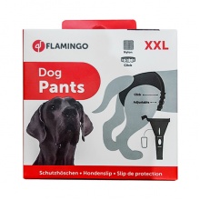 Karlie-Flamingo (Карли-Фламинго) JOLLY трусы для собак гигиенические черные, с застежкой на поясе, с комплектом прокладок