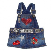 MonkeyDaze СЕРДЦЕ (Heart denim dress) котоновое платье, одежда для собак MonkeyDaze СЕРДЦЕ (Heart denim dress) котоновое платье, одежда для собак