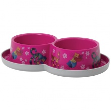 Moderna Double Trendy Dinner Friends Forever МОДЕРНА ДРУЗЬЯ НАВЕКИ двойная миска для котов, 2х350 мл, розовый