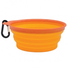 Remington Collapsible Travel Bowl РЕМИНГТОН КОЛАПСИБЛ складная миска для собак и кошек, с карабином, силикон