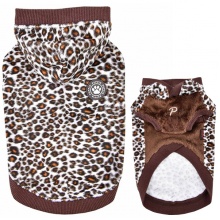 Puppia Leonard ПАППИ ЛЕОНАРД худи для собак, с капюшоном, леопардовый принт Puppia Leonard ПАППИ ЛЕОНАРД худи для собак, с капюшоном, леопардовый принт